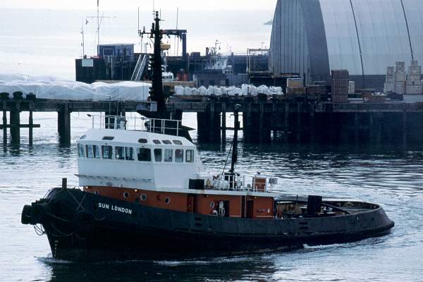 Photograph of the vessel  Sun London pictured at Harwich on 30th May 2001