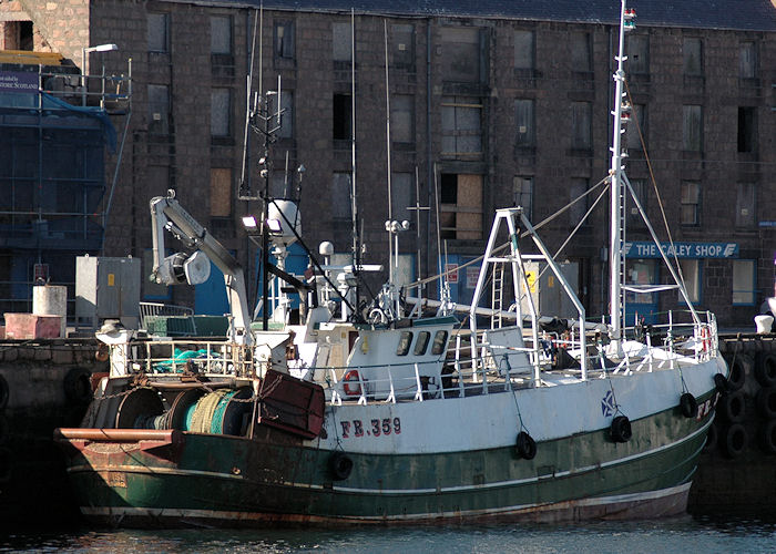 fv Sunrise pictured at Peterhead on 28th April 2011