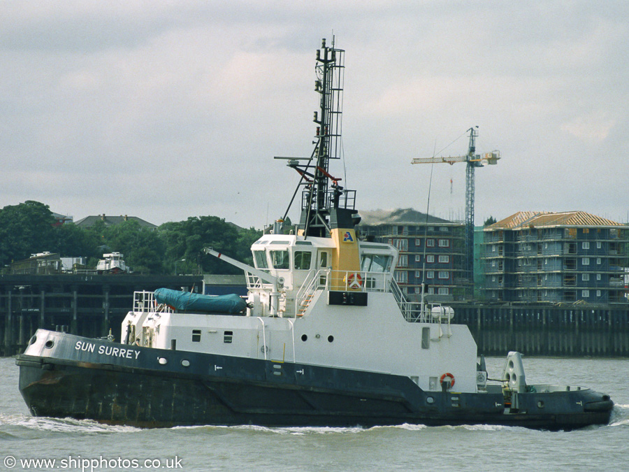 Photograph of the vessel  Sun Surrey pictured at Gravesend on 16th August 2003