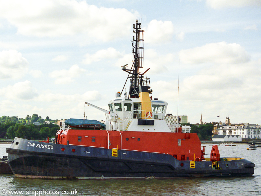 Photograph of the vessel  Sun Sussex pictured at Gravesend on 1st September 2001