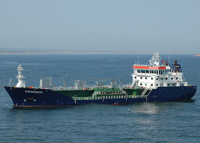 Photograph of the vessel  Superiority pictured arriving at Aberdeen on 29th April 2011