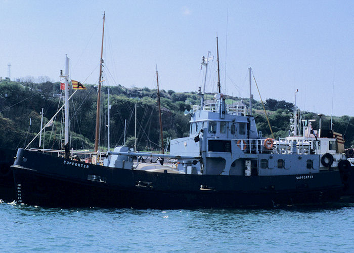 Photograph of the vessel XSV Supporter pictured at Plymouth on 6th May 1996