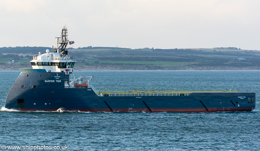 Photograph of the vessel  Surfer Tide pictured arriving at Aberdeen on 10th September 2024