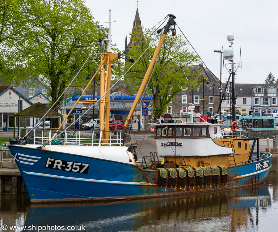 Photograph of the vessel fv Susan Bird  pictured at Kirkcudbright on 14th May 2021