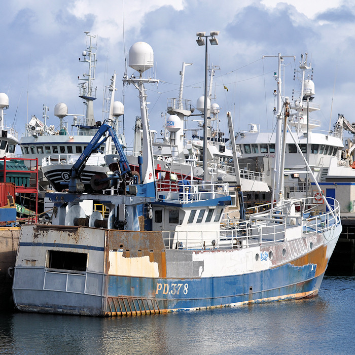 Photograph of the vessel fv Sustain pictured at Fraserburgh on 15th April 2012