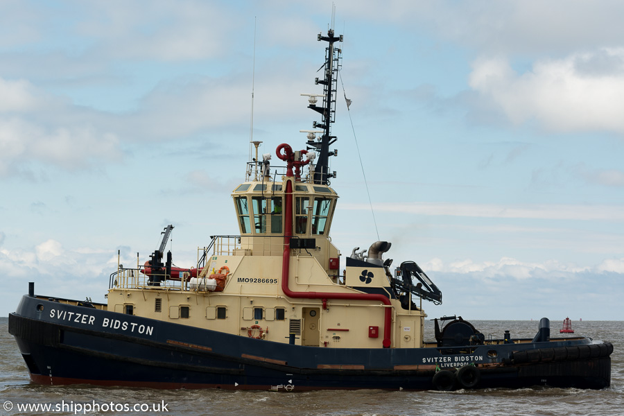 Photograph of the vessel  Svitzer Bidston pictured at Langton Lock, Liverpool on 25th June 2016