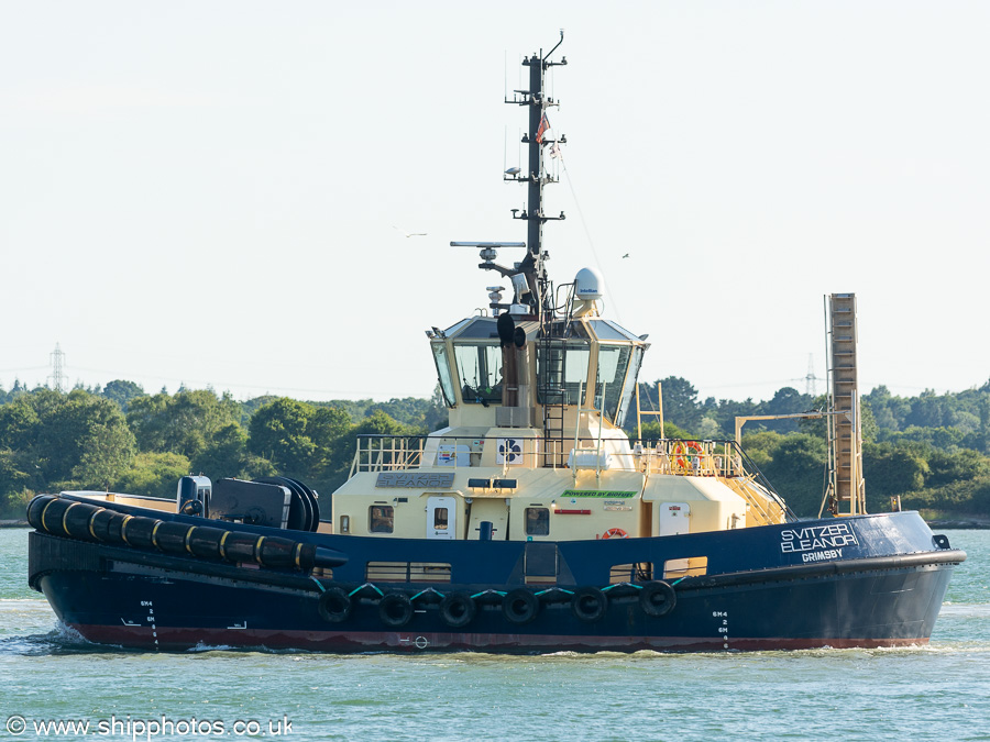 Photograph of the vessel  Svitzer Eleanor pictured at Southampton on 14th July 2024