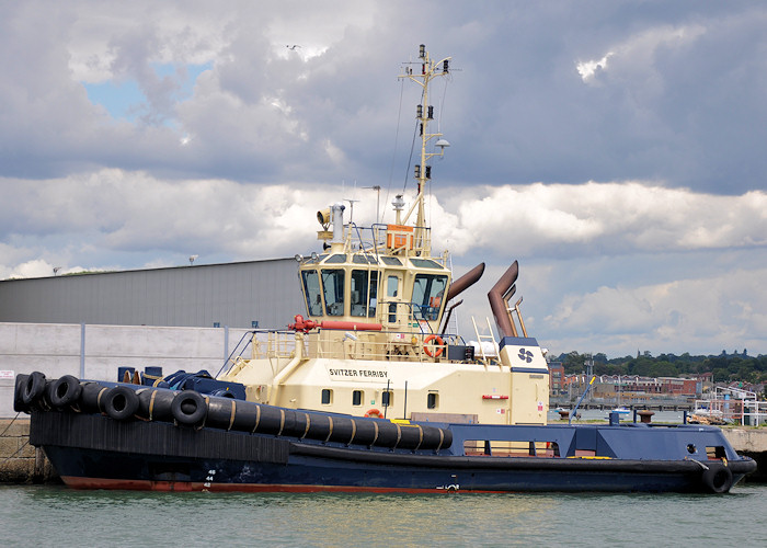 Photograph of the vessel  Svitzer Ferriby pictured in Southampton Docks on 20th July 2012
