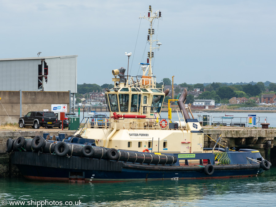 Photograph of the vessel  Svitzer Ferriby pictured at Southampton on 8th July 2023