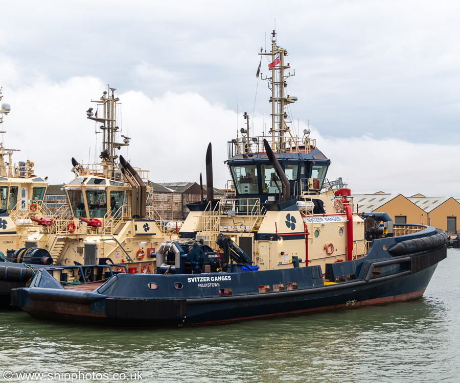 Photograph of the vessel  Svitzer Ganges pictured at Sheerness on 19th July 2025