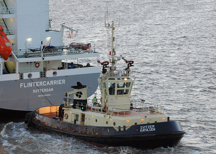 Photograph of the vessel  Svitzer Kathleen pictured on the River Humber on 18th June 2010