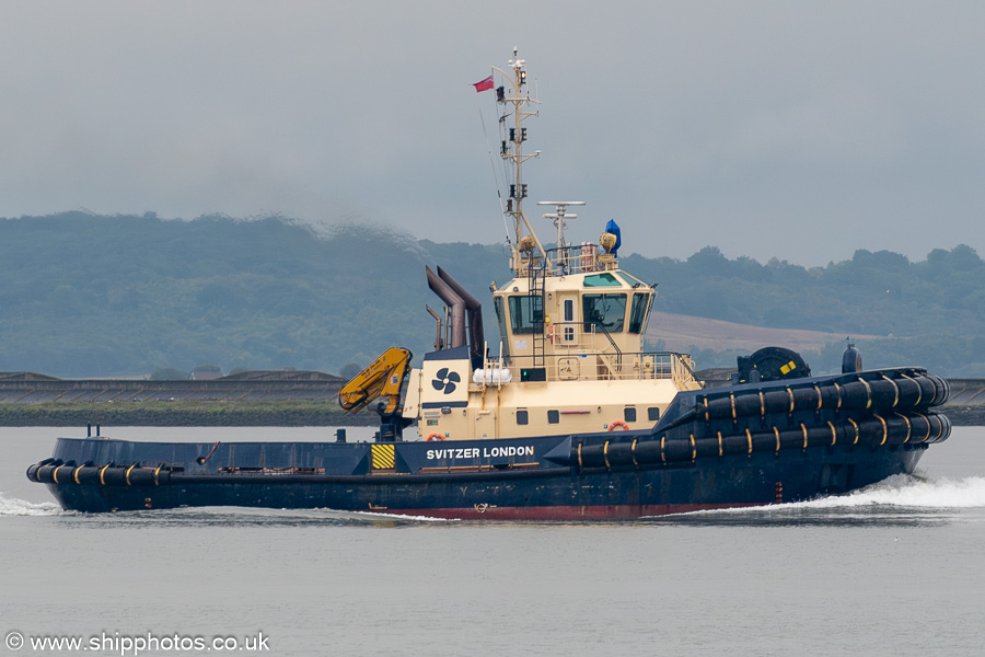 Photograph of the vessel  Svitzer London pictured at London Gateway on 19th July 2025