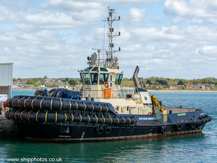 Photograph of the vessel  Svitzer Mercurius pictured at Southampton on 20th April 2024