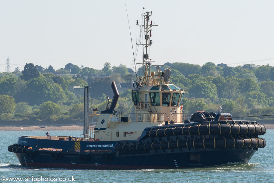 Photograph of the vessel  Svitzer Mercurius pictured at Southampton on 28th April 2025