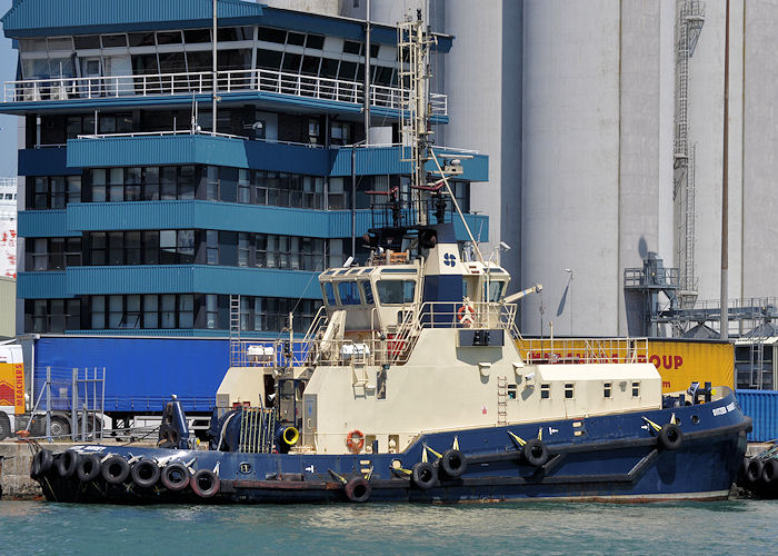 Photograph of the vessel  Svitzer Surrey pictured at Southampton on 8th June 2013