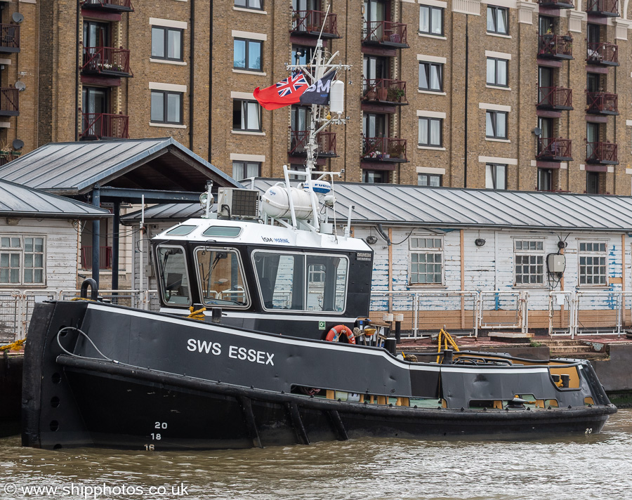 Photograph of the vessel  SWS Essex pictured at Wapping on 20th July 2025