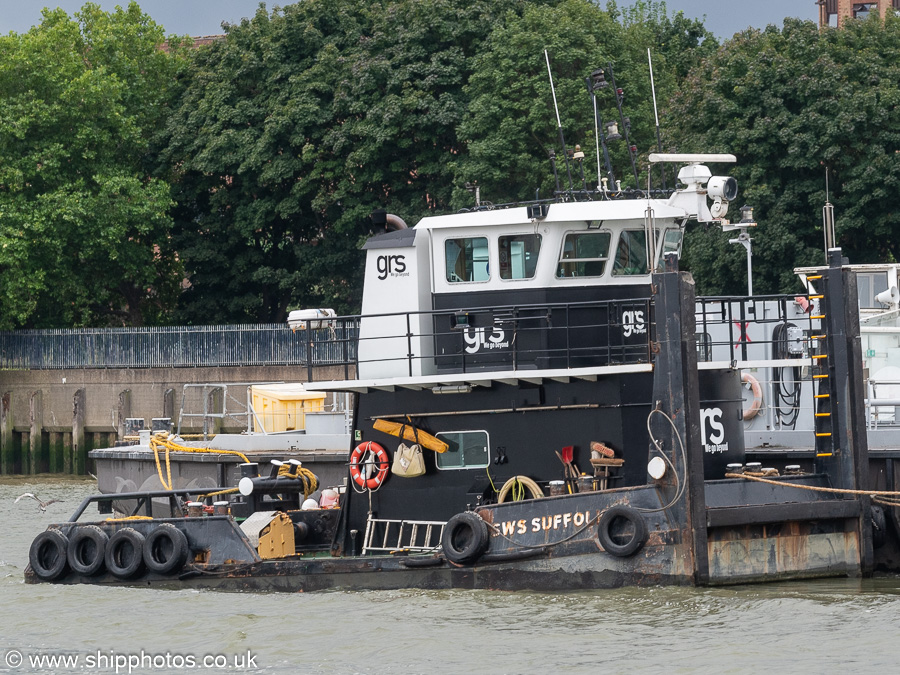 Photograph of the vessel  SWS Suffolk pictured at Folly House Barge Roads on 20th July 2025