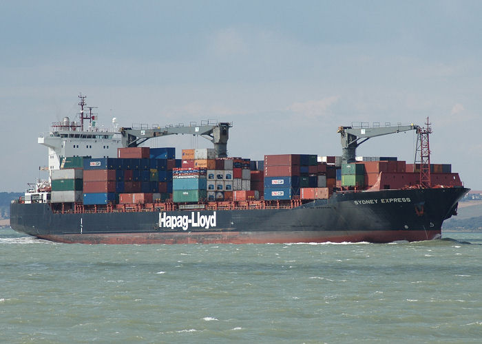 Photograph of the vessel  Sydney Express pictured on the River Thames on 10th August 2006