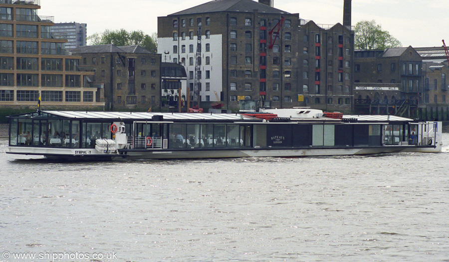 Photograph of the vessel  Symphony pictured in London on 22nd April 2002