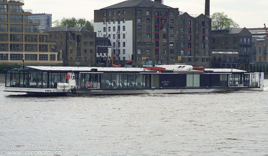 Photograph of the vessel  Symphony pictured in London on 22nd April 2002