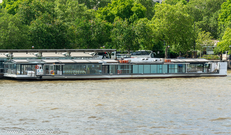 Photograph of the vessel  Symphony pictured in London on 6th July 2023