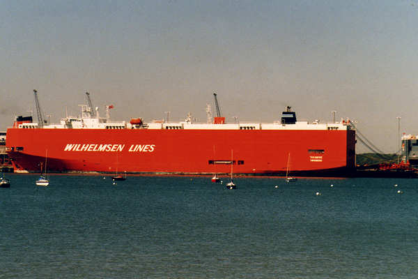Photograph of the vessel  Takamine pictured in Southampton on 8th May 2001