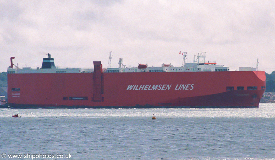Photograph of the vessel  Takasago pictured arriving at Southampton on 21st July 2001