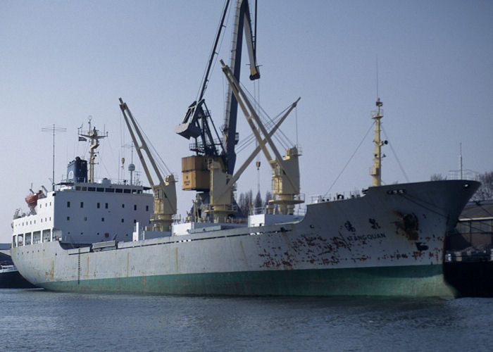 Photograph of the vessel  Tang Quan pictured in Merwehaven, Rotterdam on 14th April 1996