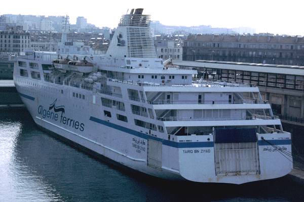Photograph of the vessel  Tariq Ibn Ziyad pictured in Marseille on 28th August 1999