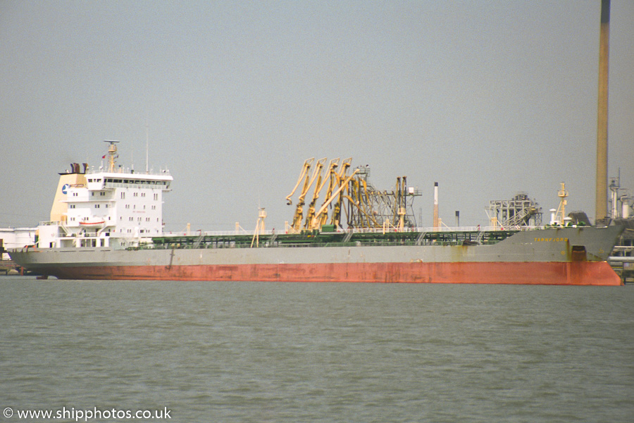 Photograph of the vessel  Tärnfjord pictured at Shellhaven on 17th June 1989