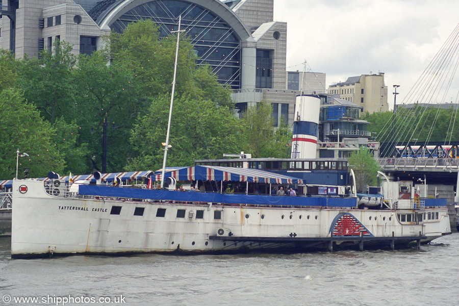 Photograph of the vessel  Tattershall Castle pictured in London on 3rd May 2003