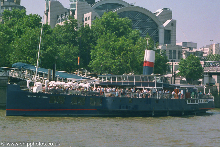 Photograph of the vessel  Tattershall Castle pictured in London on 16th July 2005