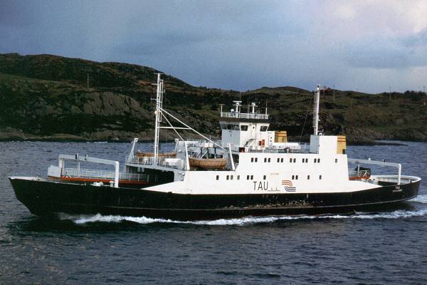Photograph of the vessel  Tau pictured near Haugesund on 26th October 1998