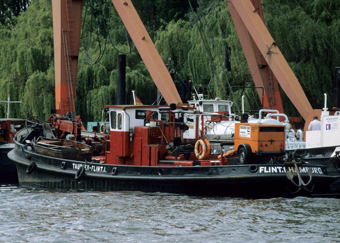 Photograph of the vessel  Taucher Flint I pictured at Hamburg on 27th May 1998