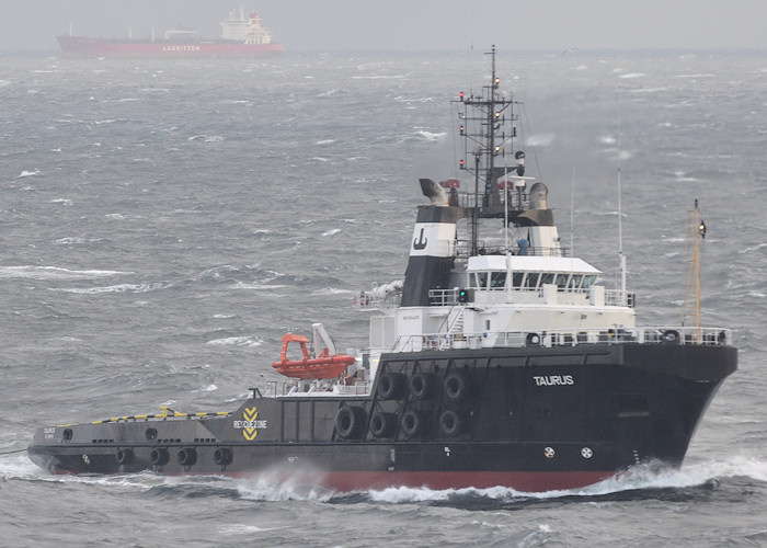 Photograph of the vessel  Taurus pictured approaching Rotterdam on 22nd June 2012