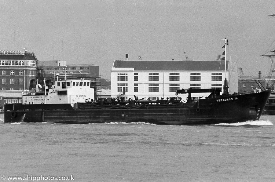 Photograph of the vessel  Teesdale H pictured in Portsmouth Harbour on 25th March 1989