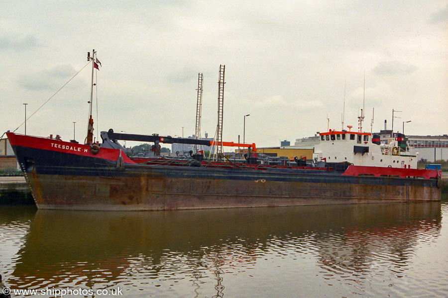 Photograph of the vessel  Teesdale H pictured in Albert Dock, Hull on 11th August 2002