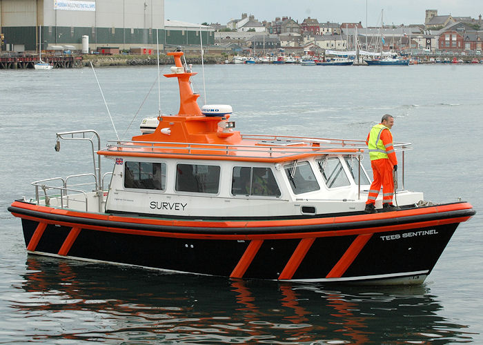 Photograph of the vessel rv Tees Sentinel pictured at Hartlepool on 7th August 2010