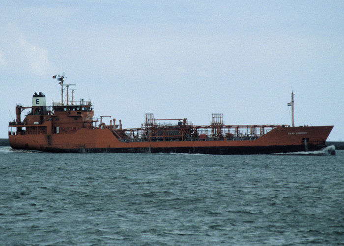 Photograph of the vessel  Tejo Chemist pictured arriving in Rotterdam on 20th April 1997