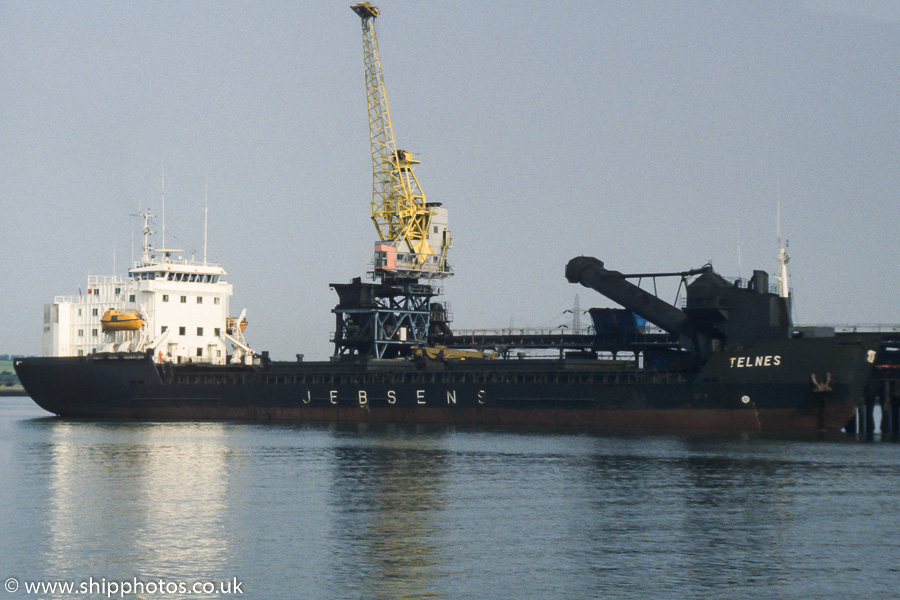 Photograph of the vessel  Telnes pictured at Kingsnorth Power Station on 17th June 1989