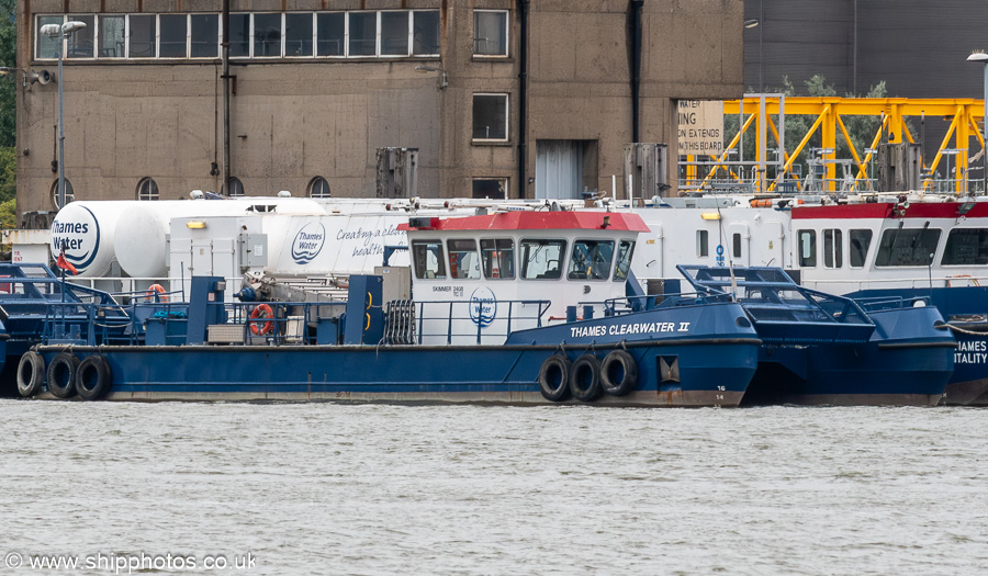 Photograph of the vessel  Thames Clearwater II pictured at Crossness on 20th July 2025