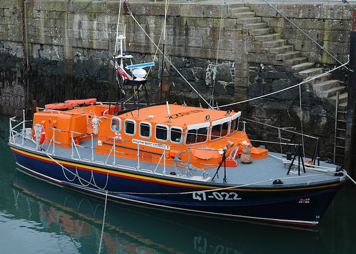 Photograph of the vessel RNLB The Baltic Exchange II pictured at Portpatrick on 22nd March 2009