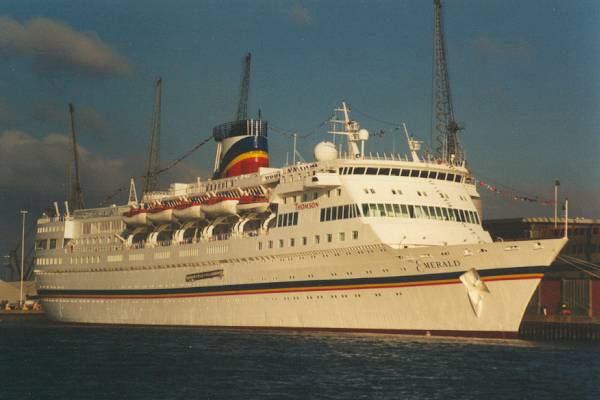 Photograph of the vessel  The Emerald pictured in Southampton on 4th December 1997