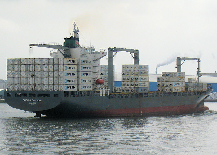 Photograph of the vessel  Thekla Schulte pictured passing Vlaardingen on 26th June 2011