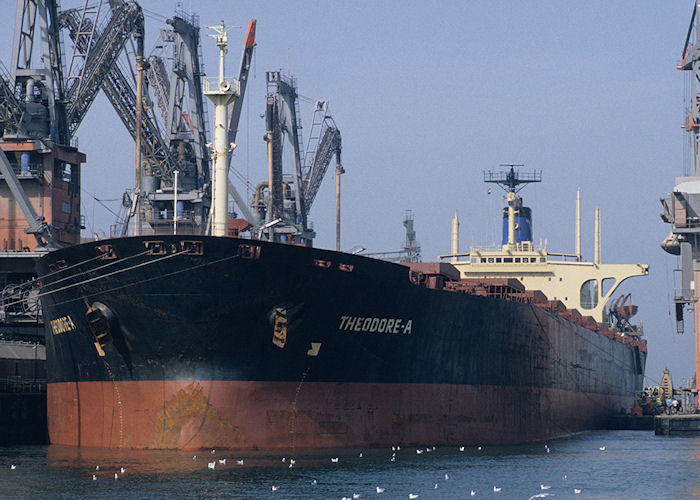  Theodore A pictured in Elbehaven, Europoort on 27th September 1992