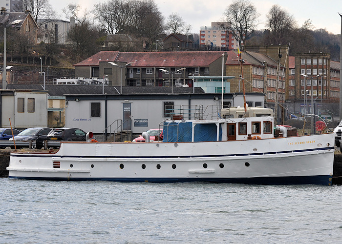 Photograph of the vessel  The Second Snark pictured in Victoria Harbour, Greenock on 29th March 2013