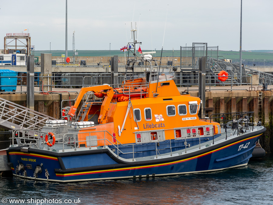 Photograph of the vessel RNLB The Taylors pictured at Scrabster on 12th May 2024