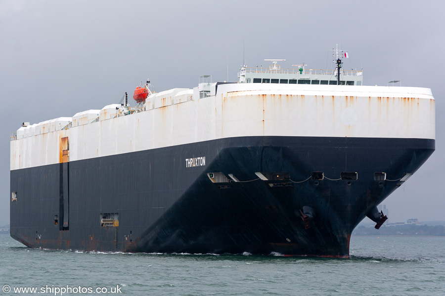 Photograph of the vessel  Thruxton pictured departing Southampton on 15th July 2024