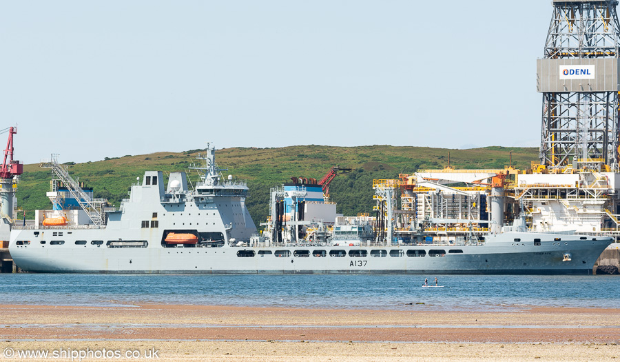 RFA Tiderace pictured at Hunterston on 17th July 2021
