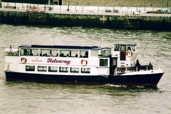 Photograph of the vessel  Tideway pictured in London on 16th June 2000